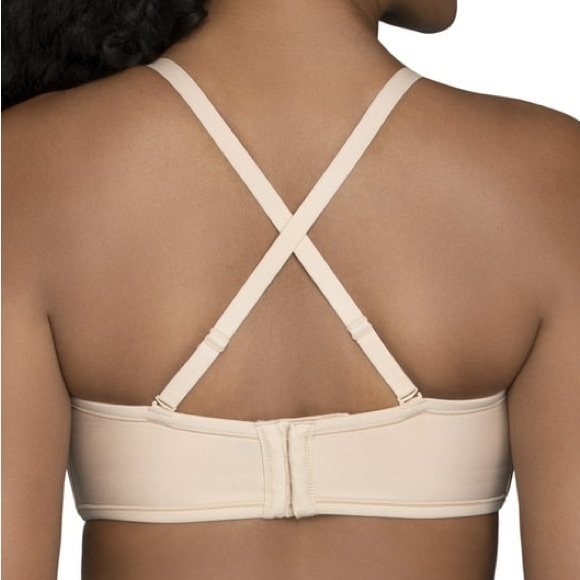 VANITY FAIR womens 5 way convertible beige underwire strapless 74380 42C NWT - Picture 7 of 11